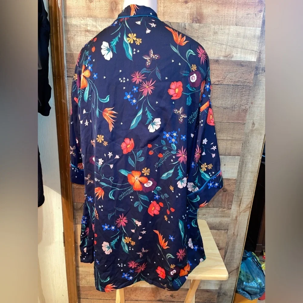 🍸🥂Room Service Drink Champagne Floral Kimono Robe